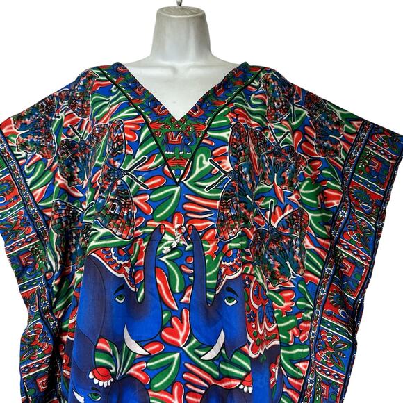 my take elephant butterfly short kaftan beach cover up OS - Picture 2 of 4